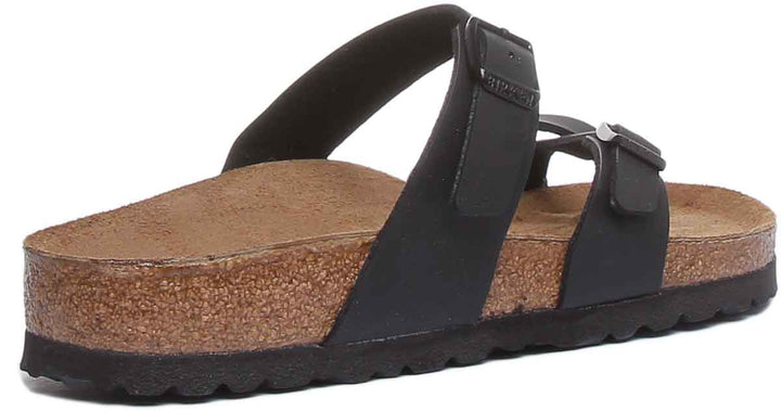 Birkenstock Mayari Sandale électrique à lanières métalliques pour femmes dans noire