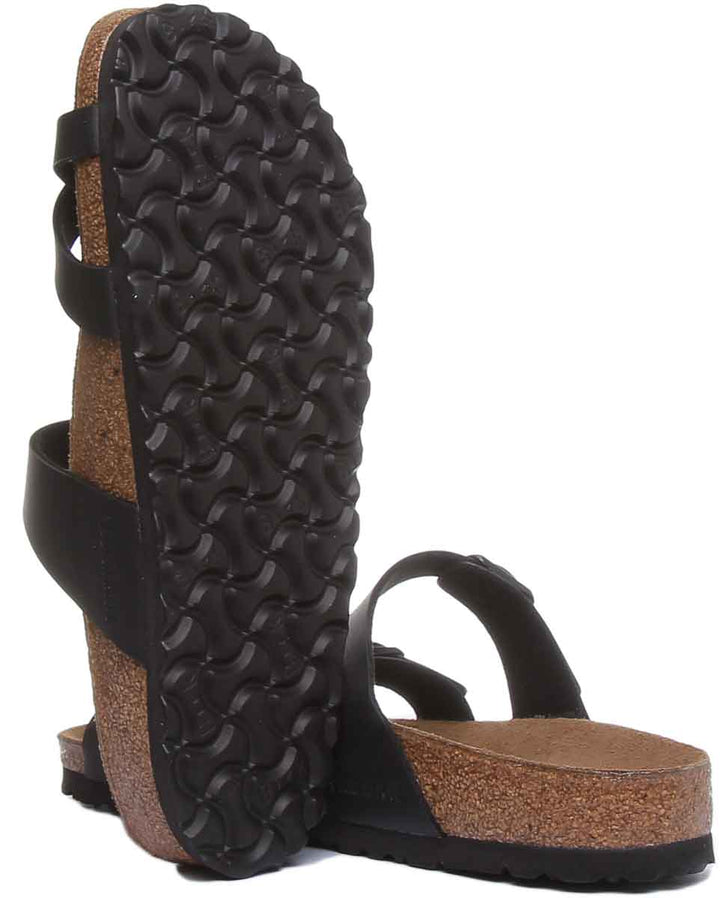 Birkenstock Mayari Sandale électrique à lanières métalliques pour femmes dans noire