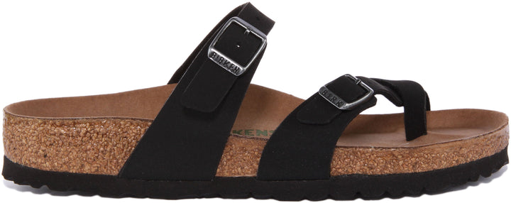 Birkenstock Mayari Sandales pour Femmes En Birko Flor En Noir