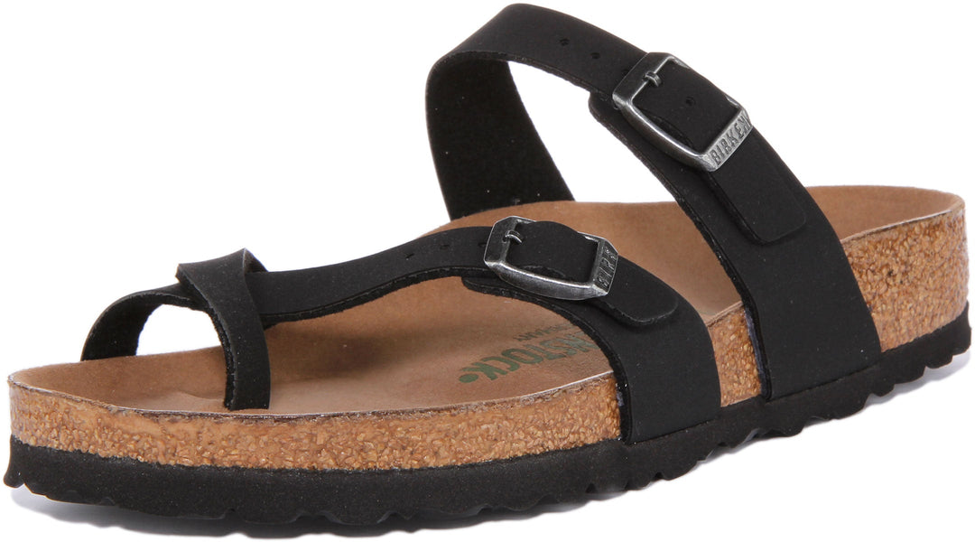 Birkenstock Mayari Sandales pour Femmes En Birko Flor En Noir