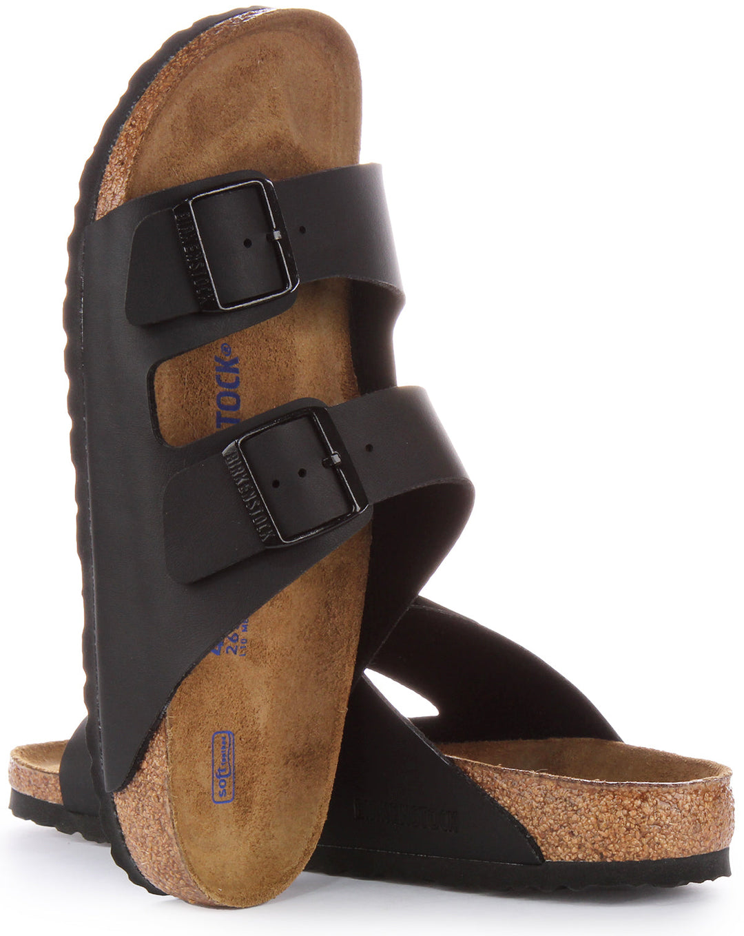 Birkenstock Arizona Sandale Birko Flor à double lanière poure en noir