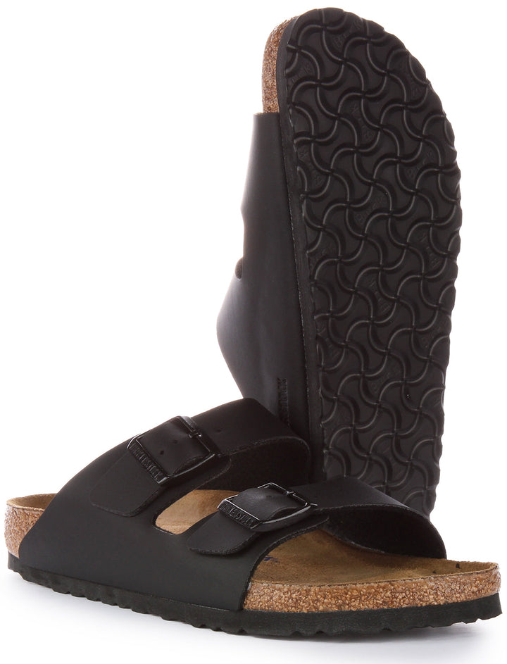 Birkenstock Arizona Sandale Birko Flor à double lanière poure en noir