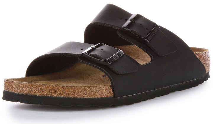Birkenstock Arizona Sandale Birko Flor à double lanière poure en noir