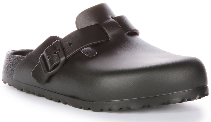 Birkenstock Boston Essentials EVA Sandales légères pour femmes en noir