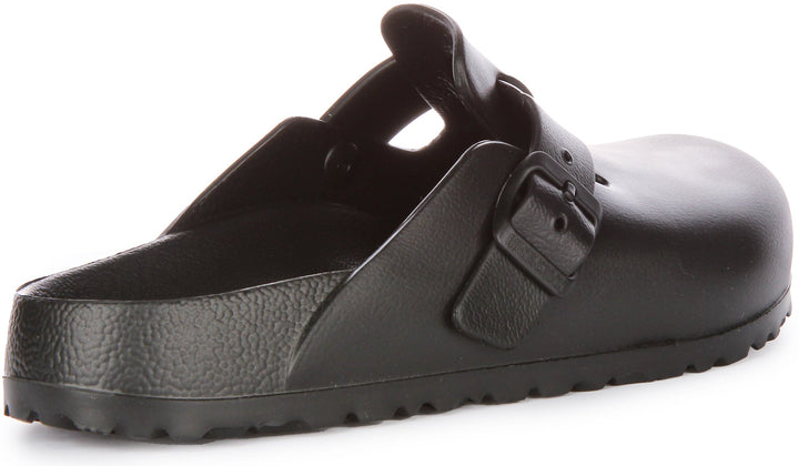 Birkenstock Boston Essentials EVA Sandales légères pour femmes en noir