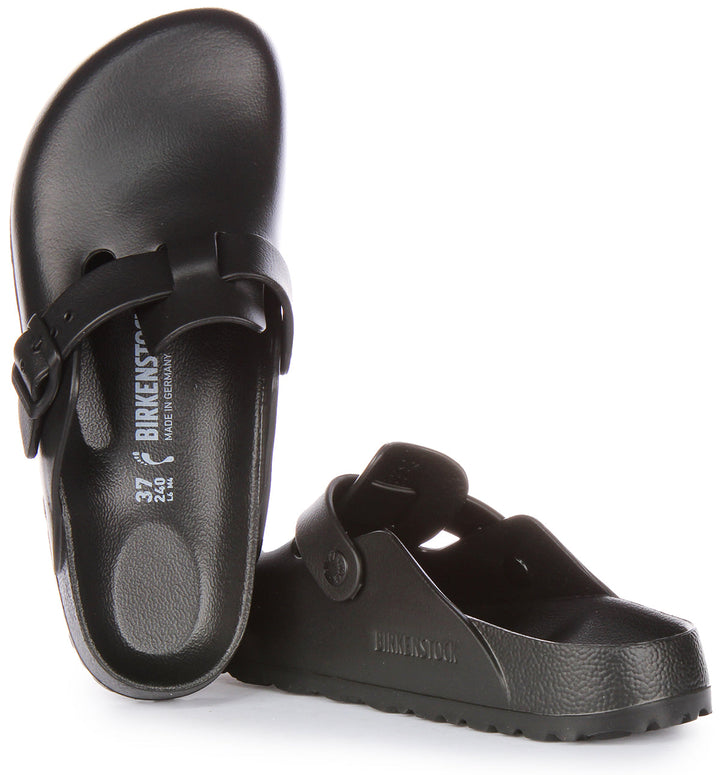 Birkenstock Boston Essentials EVA Sandales légères pour femmes en noir