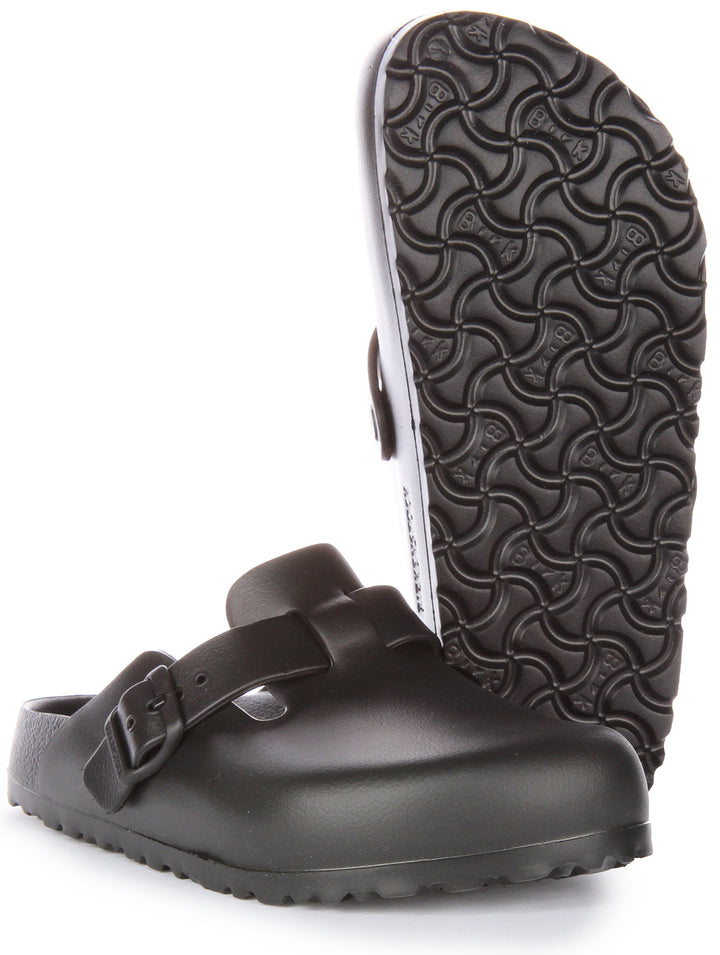 Birkenstock Boston Essentials EVA Sandales légères pour femmes en noir