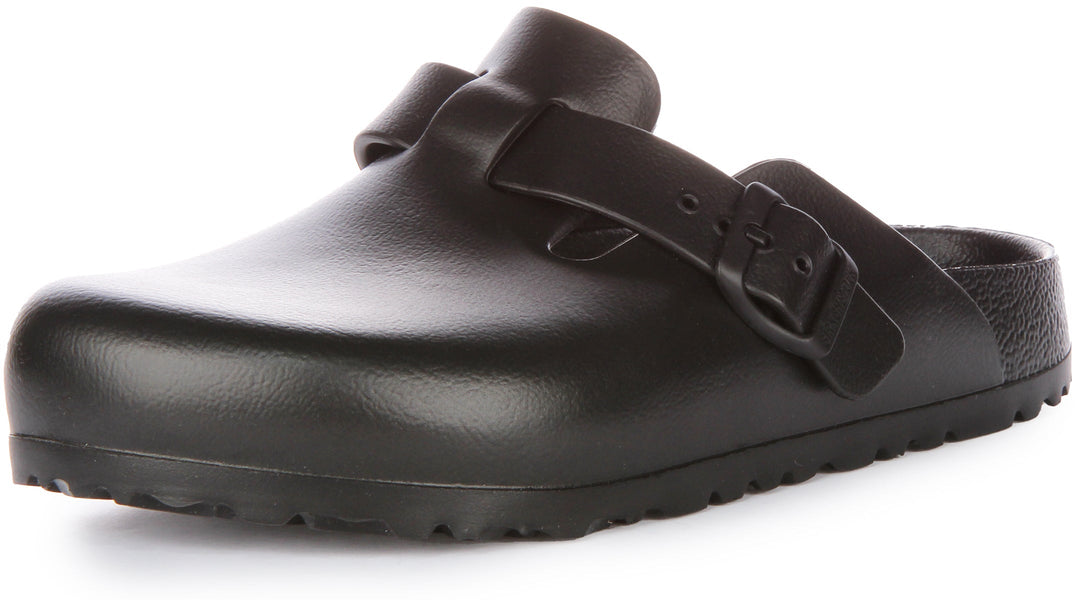 Birkenstock Boston Essentials EVA Sandales légères pour femmes en noir