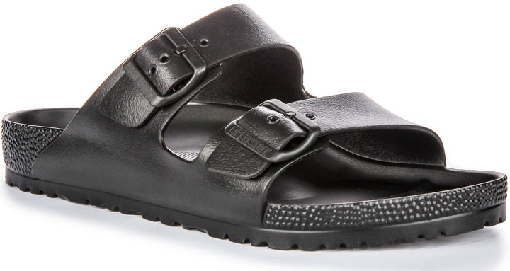 Birkenstock Arizona Eva en Noir pour Hommes | Coupe Standard