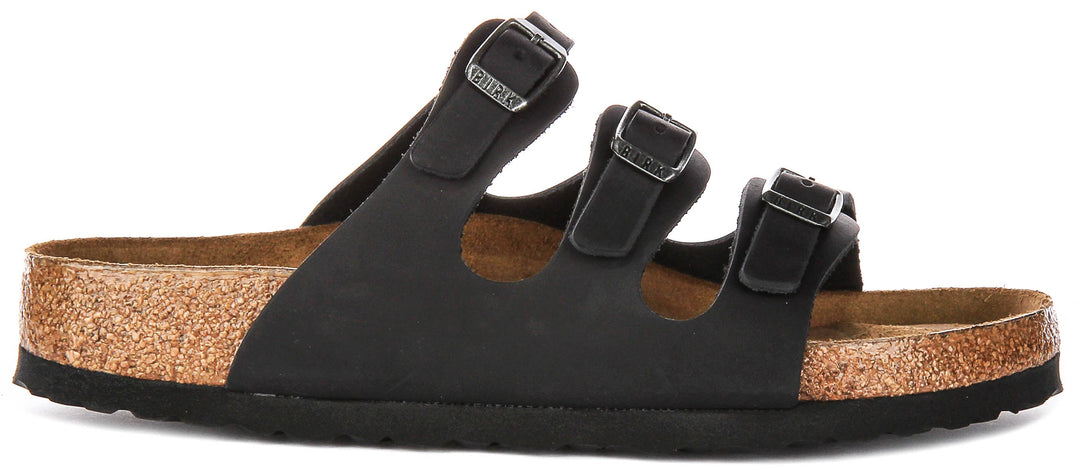 Birkenstock Florida Semelle Confort Noire | Coupe Régulière