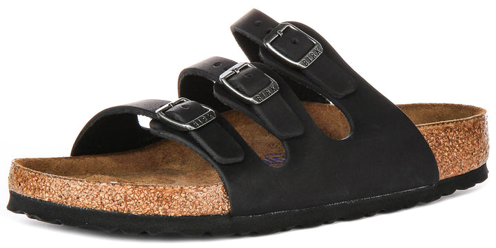 Birkenstock Florida Semelle Confort Noire | Coupe Régulière
