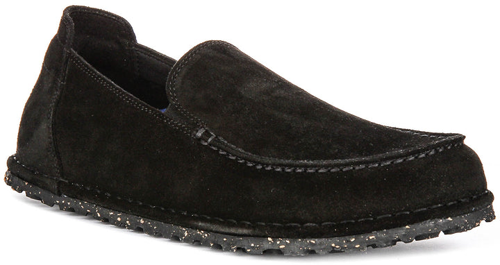 Birkenstock Utti Suede In Black | Regular Fit