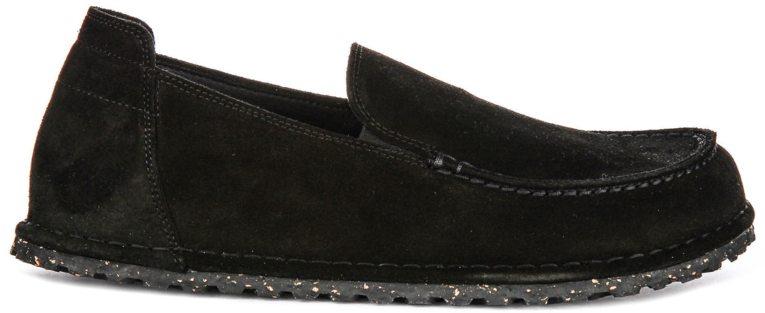 Birkenstock Utti Suede In Black | Regular Fit