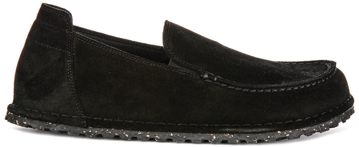Birkenstock Utti Suede In Black | Regular Fit