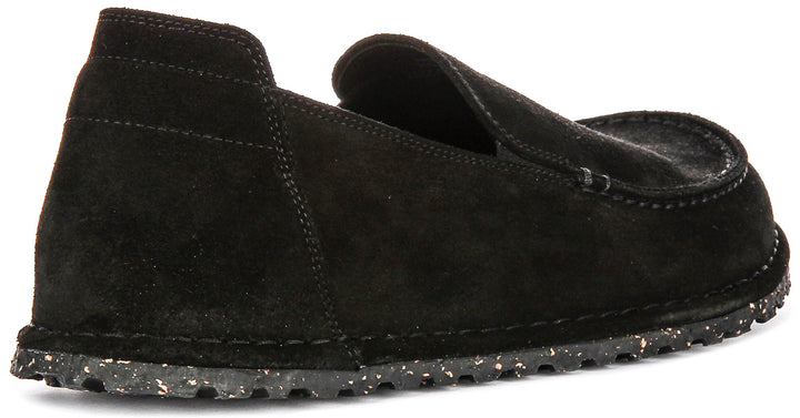 Birkenstock Utti Suede In Black | Regular Fit