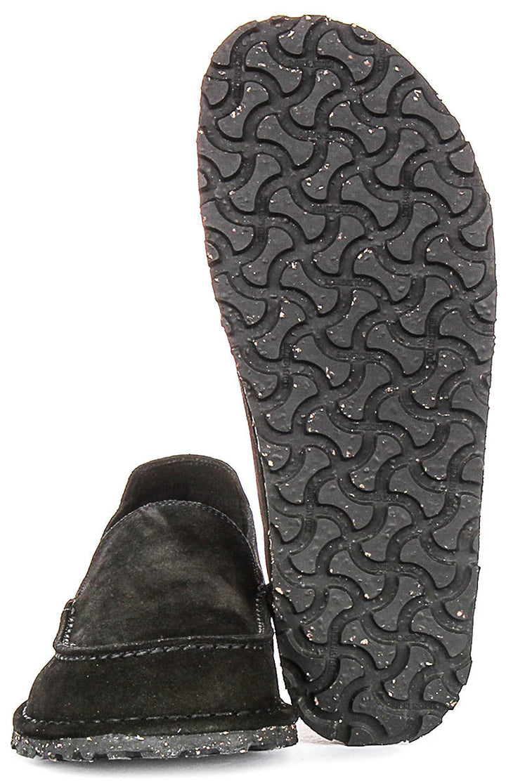 Birkenstock Utti Suede In Black | Regular Fit