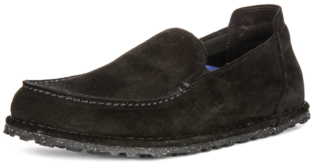 Birkenstock Utti Suede In Black | Regular Fit