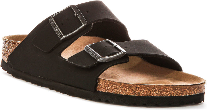 Birkenstock Arizona Bs In Black Vegan | Narrow Fit