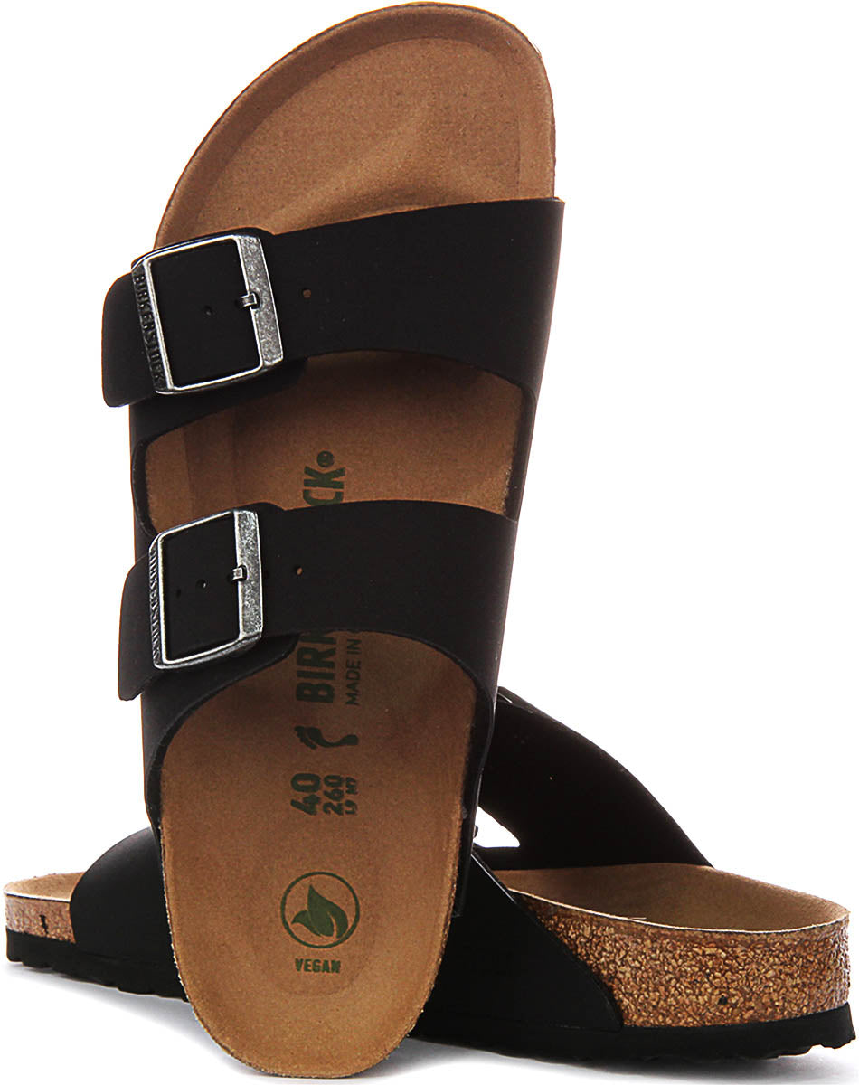 Birkenstock Arizona Bs In Black Vegan | Narrow Fit