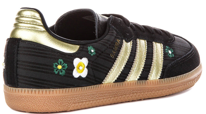 Adidas Samba OG X Liberty Print In Black Gold For Women