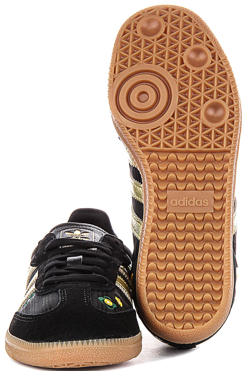 Adidas Samba OG X Liberty Print In Black Gold For Women