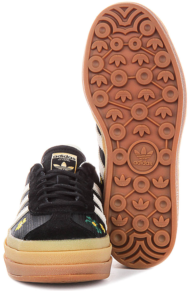 Adidas Gazelle Bold X Liberty Colab In Black White For Women