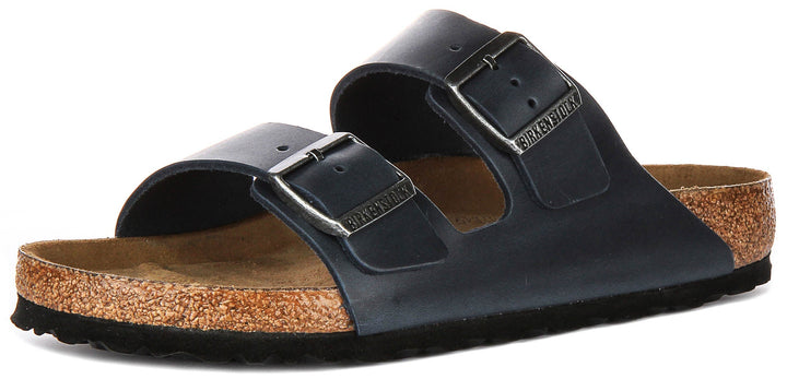 Birkenstock Arizona Semelle Douce en Bleu | Coupe Standard