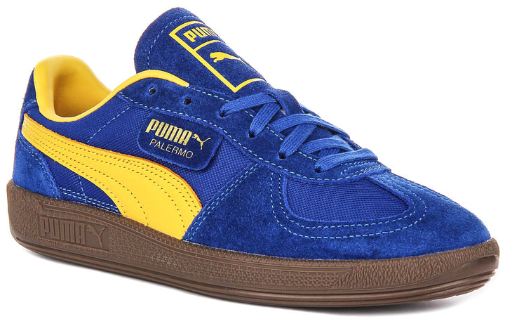 Puma Palermo Vintage en Bleu Jaune