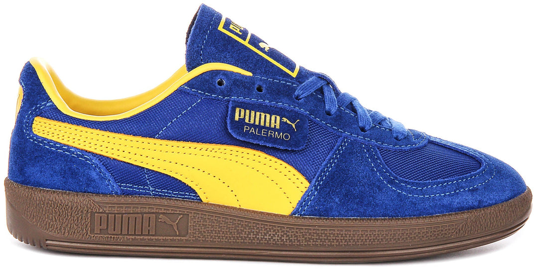 Puma Palermo Vintage en Bleu Jaune