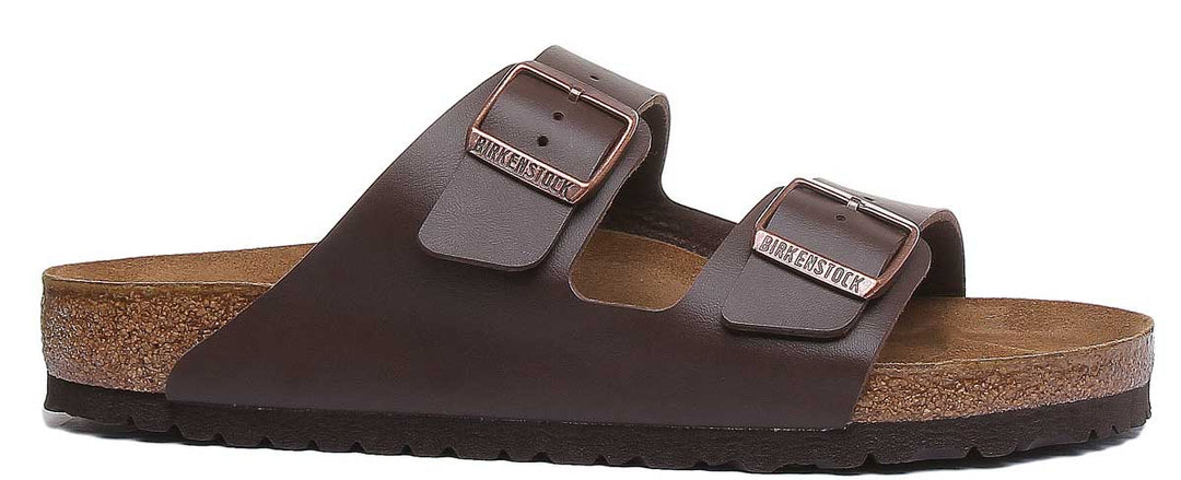 Birkenstock Arizona sandale à semelle en liège Birko Flor marron à 2 brides pour femmes