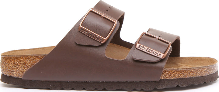 Birkenstock Arizona Sandale Birko Flor en brun à double lanière poure