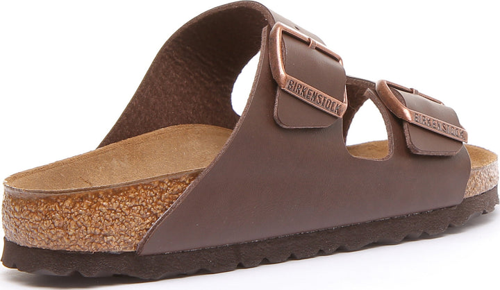Birkenstock Arizona Sandale Birko Flor en brun à double lanière poure