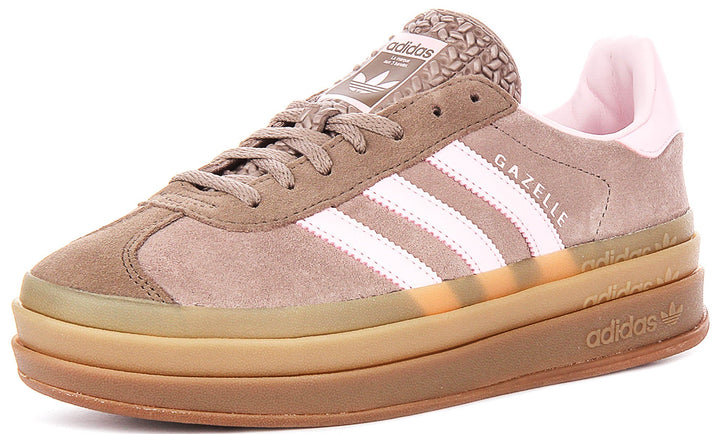 Adidas Gazelle Bold W In Brown Pink For Women