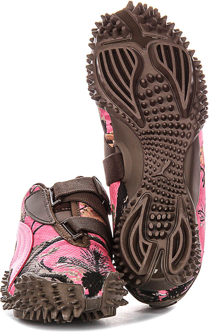 Puma Mostro Camo Ii In Brown Pink For Women