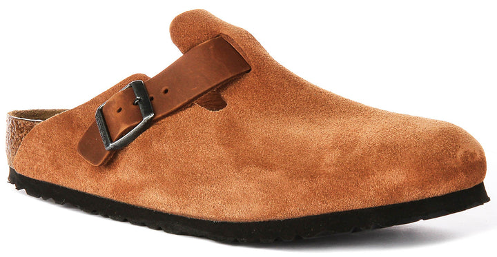Birkenstock Boston Bs en Cognac | Coupe Régulière