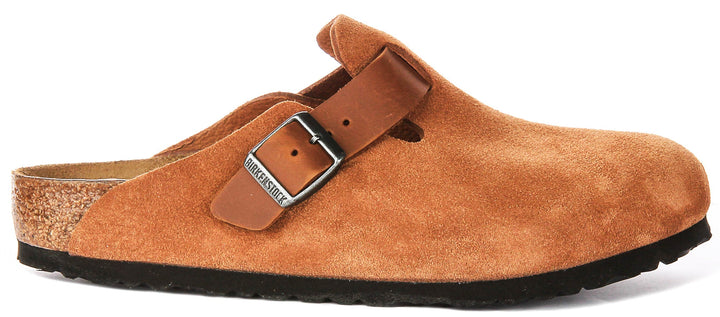 Birkenstock Boston Bs en Cognac | Coupe Régulière