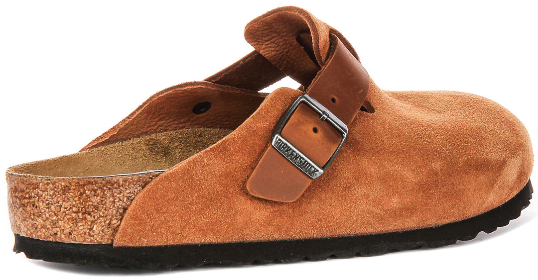 Birkenstock Boston Bs en Cognac | Coupe Régulière