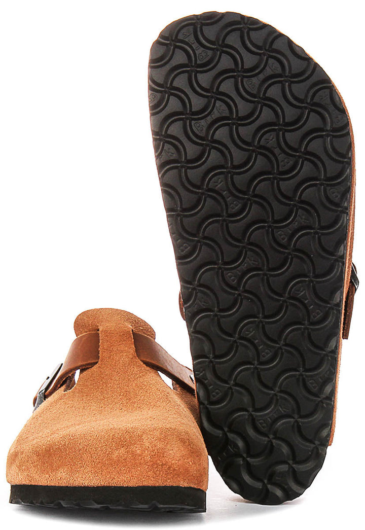 Birkenstock Boston Bs en Cognac | Coupe Régulière
