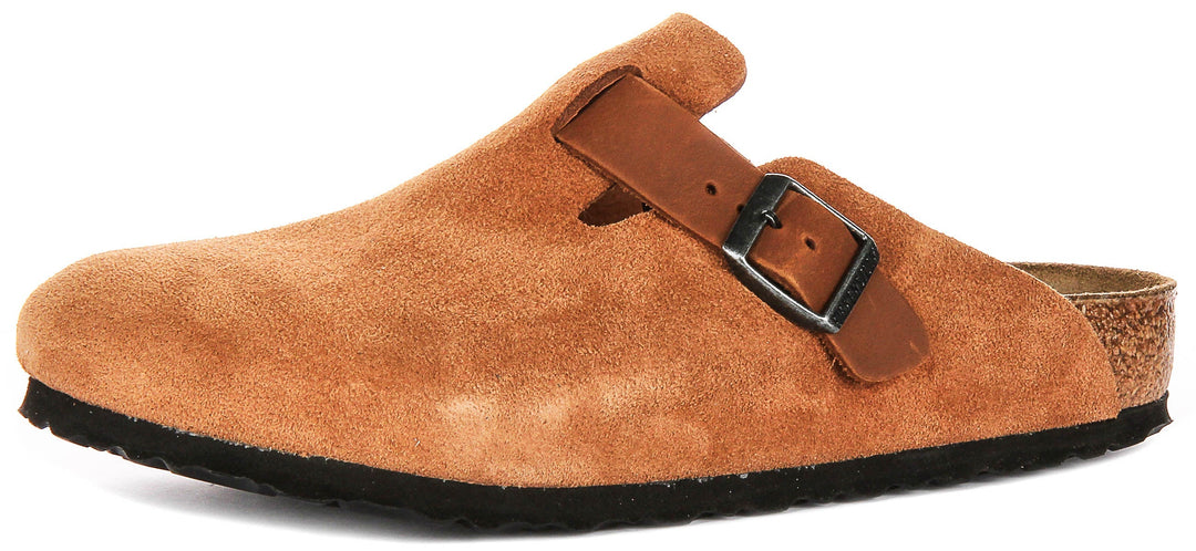 Birkenstock Boston Bs en Cognac | Coupe Régulière
