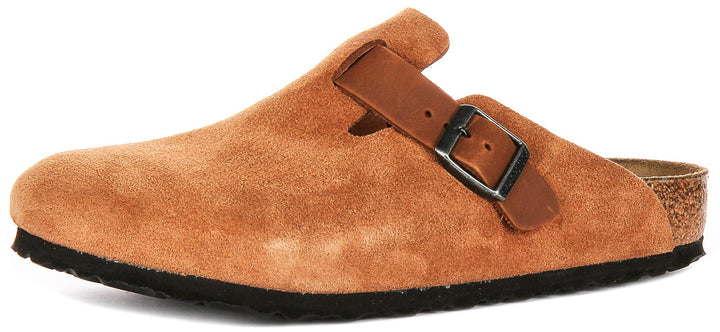 Birkenstock Boston Bs en Cognac | Coupe Régulière