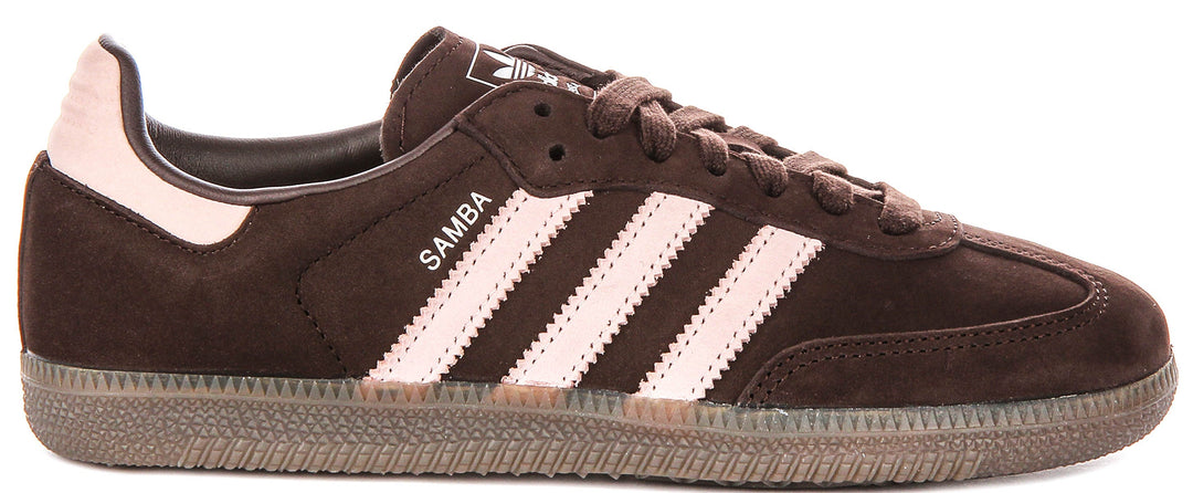 Adidas Samba OG W In Dark Brown Pink For Women