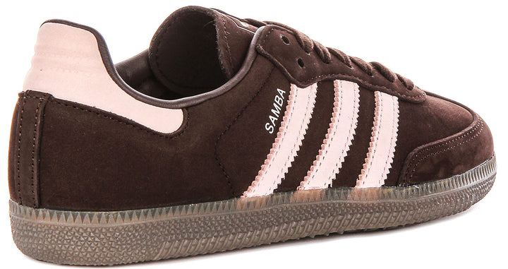 Adidas Samba OG W In Dark Brown Pink For Women