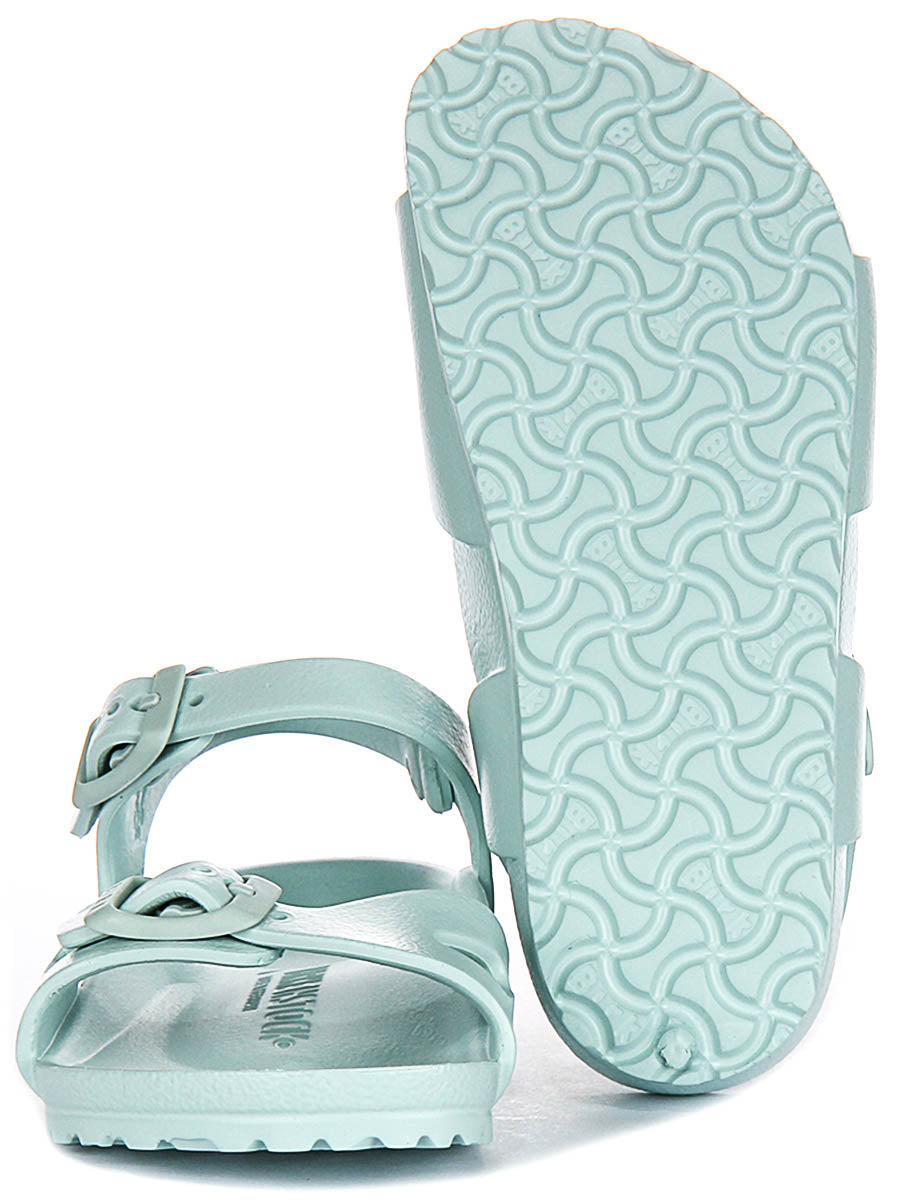 Birkenstock Rio Eva Kids en Vert | Coupe Étroit