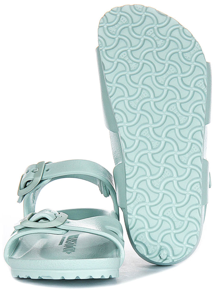 Birkenstock Rio Eva Kids en Vert | Coupe Étroit
