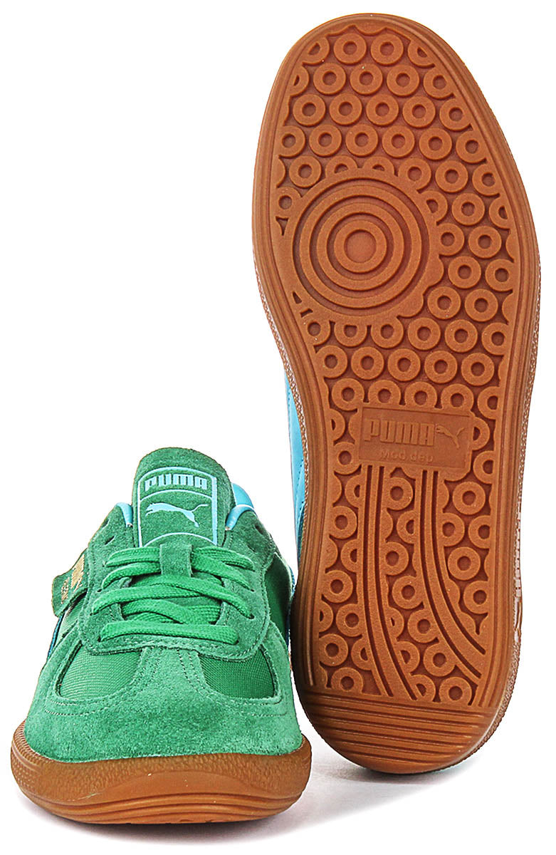 Puma Palermo Vintage en Vert Bleu