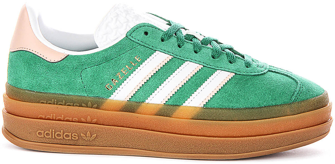 Adidas Gazelle Bold J In Green For Junior