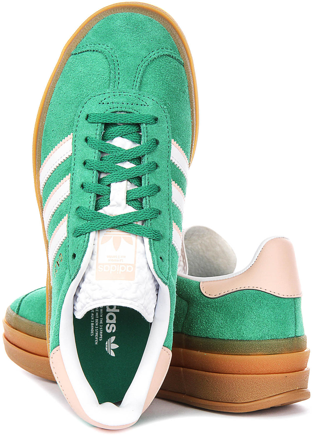 Adidas Gazelle Bold J In Green For Junior