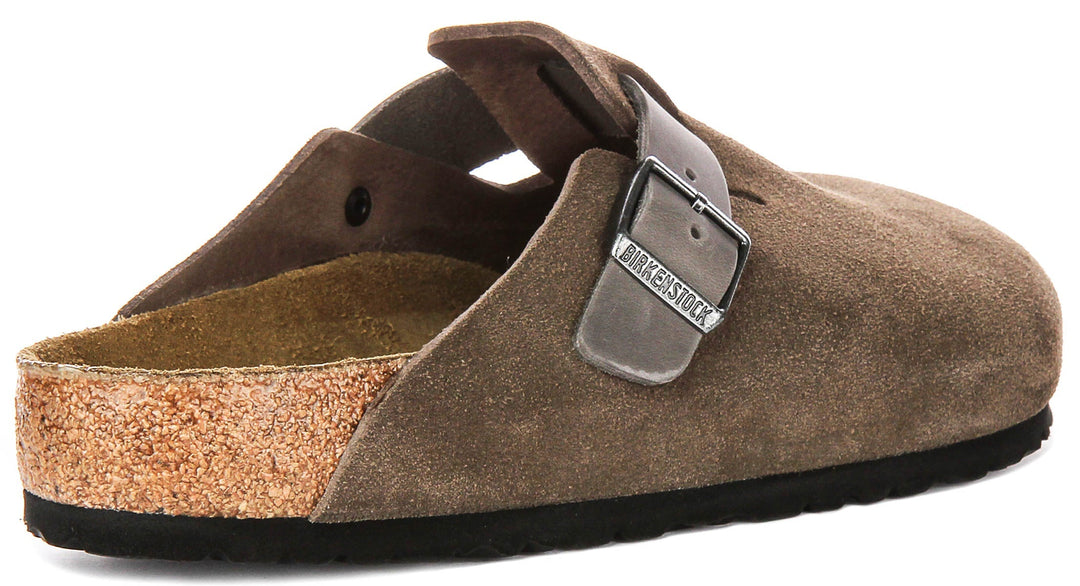 Birkenstock Boston Bs en Marron | Coupe Régulière
