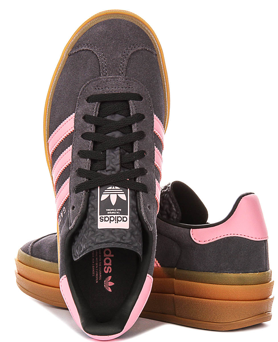 Adidas Gazelle Bold J In Greypink For Youth