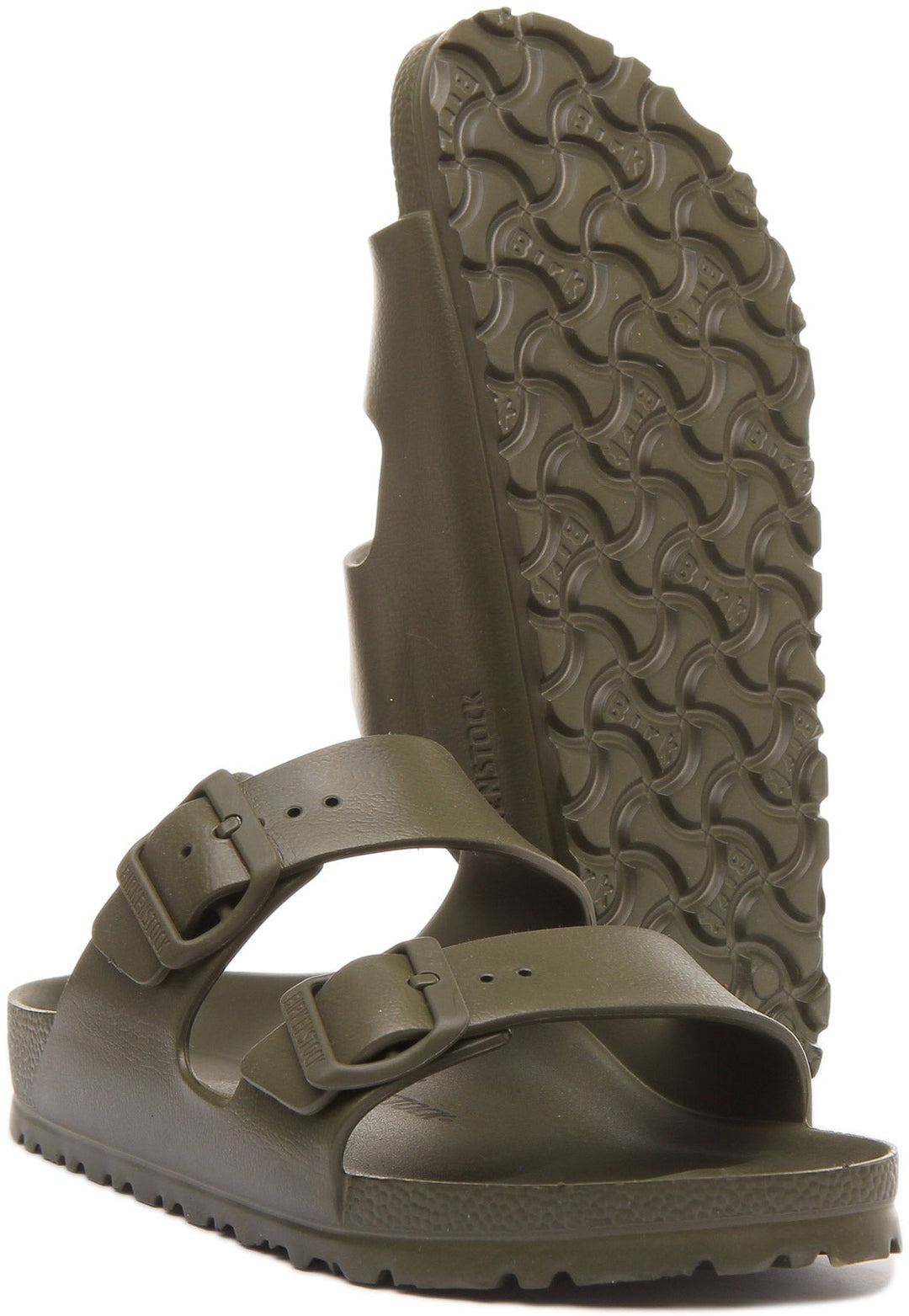 Birkenstock Arizona EVA Sandale à double lanière pour femme en kaki